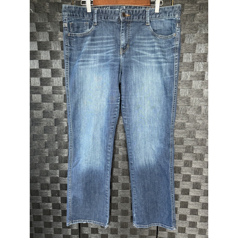 Calvin Klein Women's 32/14 Lean Boot Jeans Back Pocket Flaps